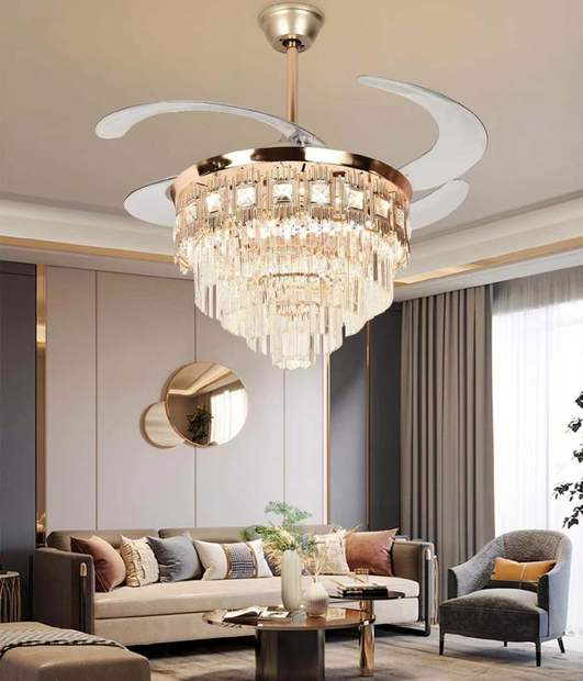 Chandelier yenye feni ndani — Gibons Electrical Solutions, Dar es Salaam
