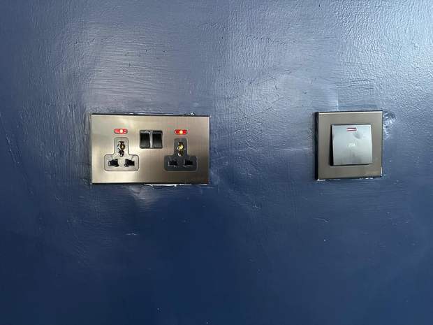 Soketi mbili na swichi — Gibons Electrical Solutions, Dar es Salaam